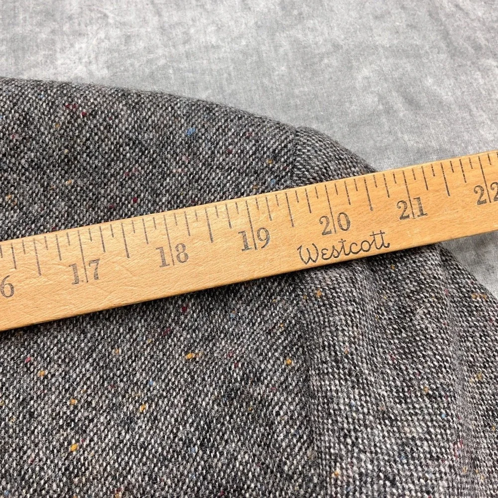 Stafford Blazer Men 42R Gray Multi Wool Tweed Suede Elbow Patch Jacket USA VTG